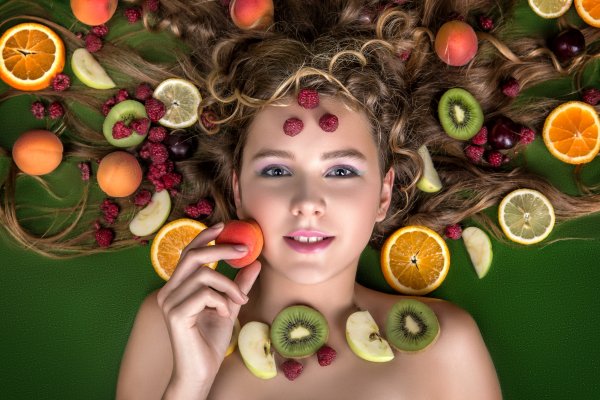 girl hair fruit vegetables hair dryers